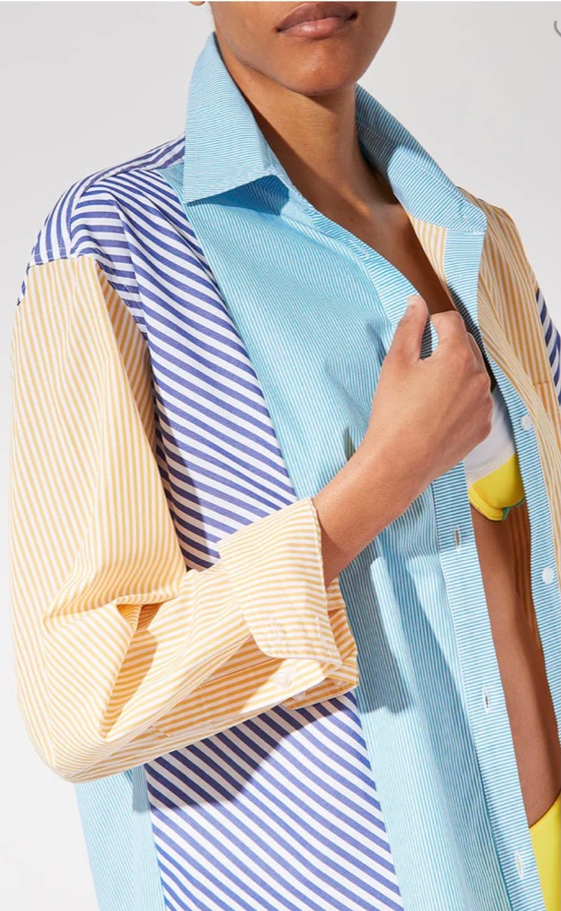 KEYMEMORY Stripe tunic BL×OR ストライプチュニック | KEYMEMORY - KEY MEMORY Online Shop