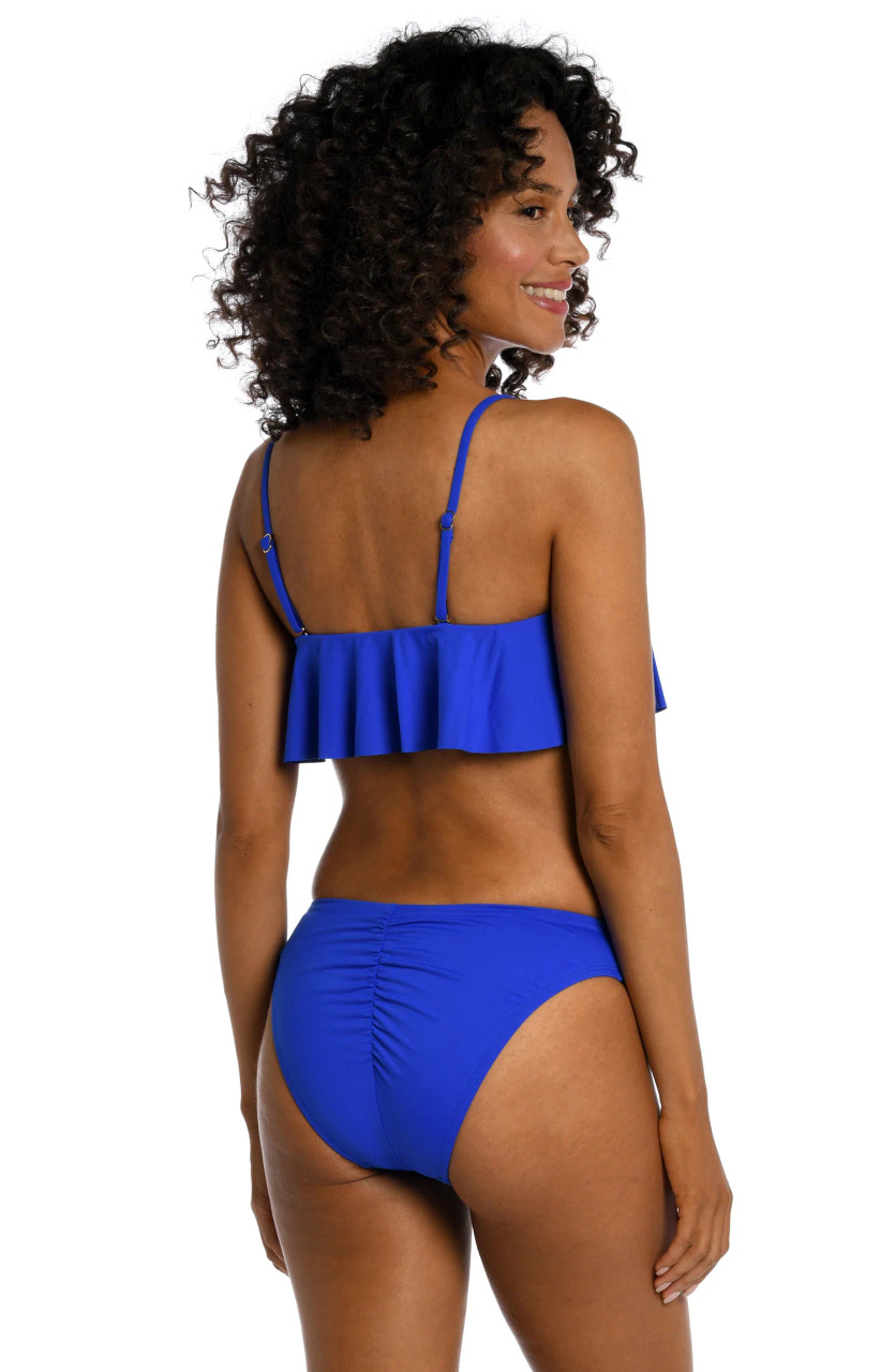 LA BLANCA ISLAND GODDESS BANDEAU RUFFLE BRA TOP - Birthday Suits