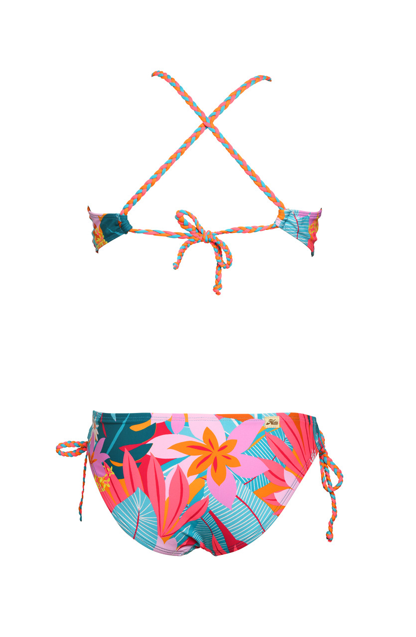 HOBIE GIRLS ALOHA TROPICS HANKINI SET 7-16 - Birthday Suits