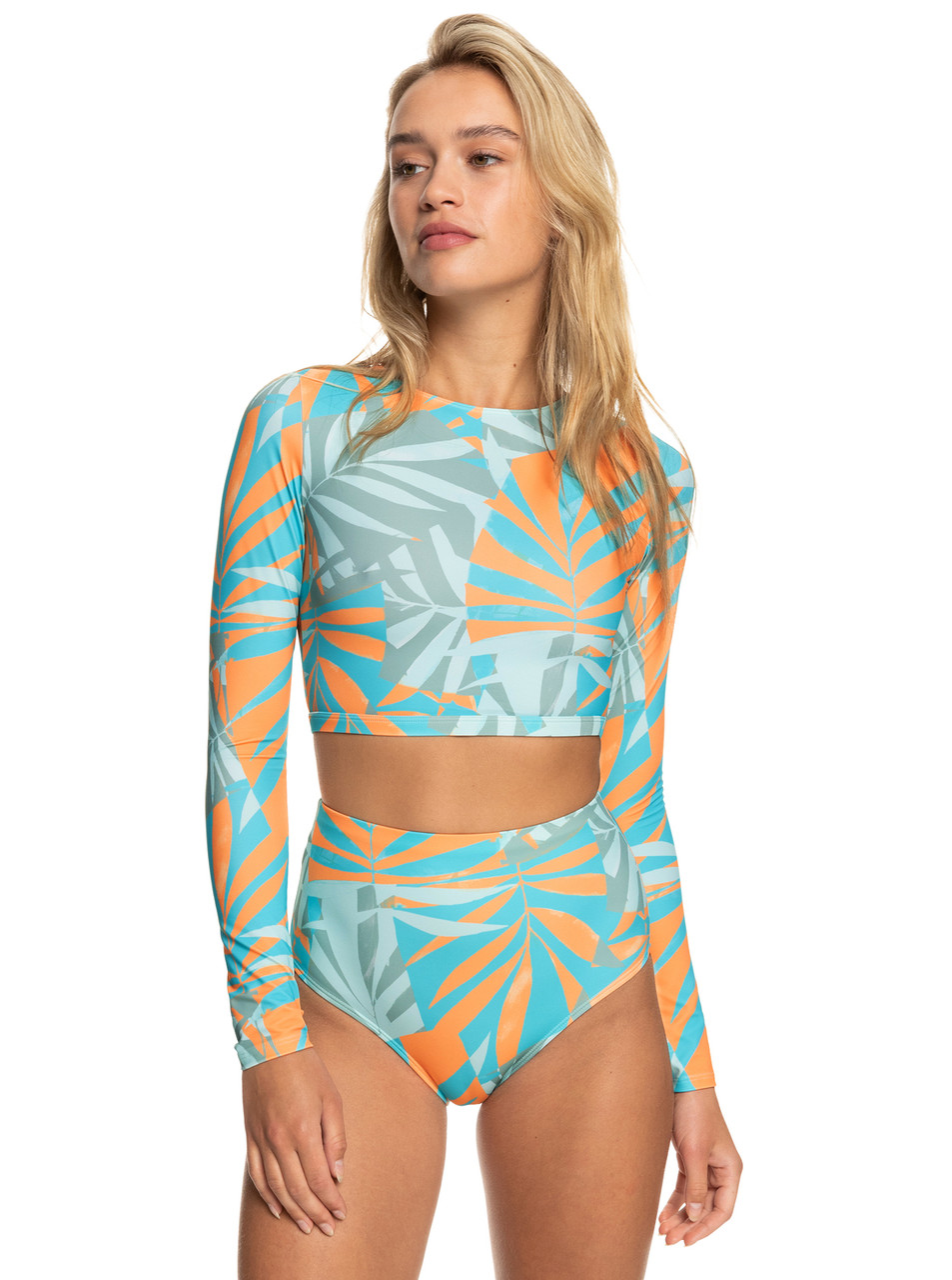 【韓国 octette】WRAPCROSS RASHGUARD TOP★2色★ ROXY PRO NOSE RIDE LONG SLEEVE CROPPED RASHGUARD - Birthday