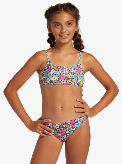 Hibiscus - Reversible Two Piece Bikini Set for Girls 6-16