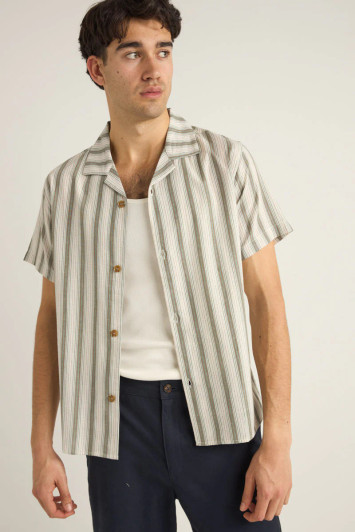 RHYTHM VACATION STRIPE SHORT SLEEVE SHIRT