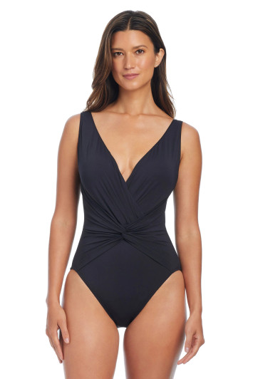 BLEU BY ROD BEATTIE KORE SURPLICE ONE PIECE