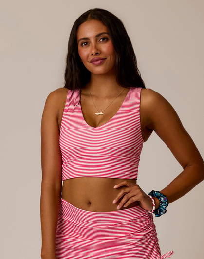 CARVE DESIGNS TOFINO TOP - MELON STRIPE