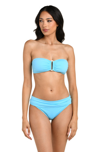 LA BLANCA ISLAND GODDESS BANDEAU TOP - SKY