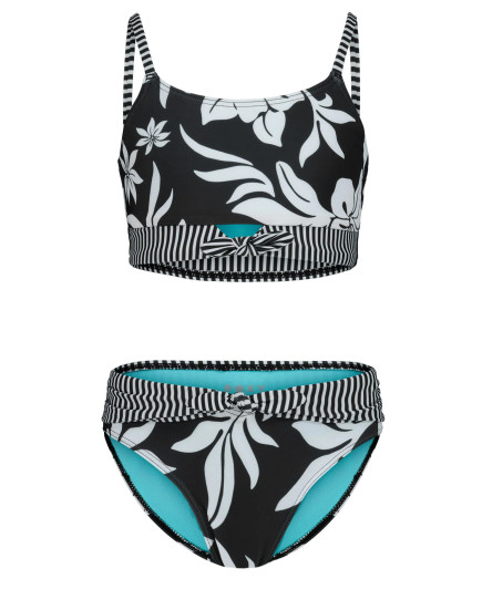 ROXY GIRL'S OVERSIZED FLORAL BIKINI SET 7-16
