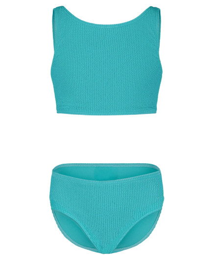 ROXY GIRL'S CRINKLE TEXTURE BIKINI SET 7-16