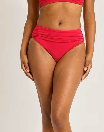 TOMMY BAHAMA PEARL HIGH-WAIST SHIRRED BIKINI BOTTOM