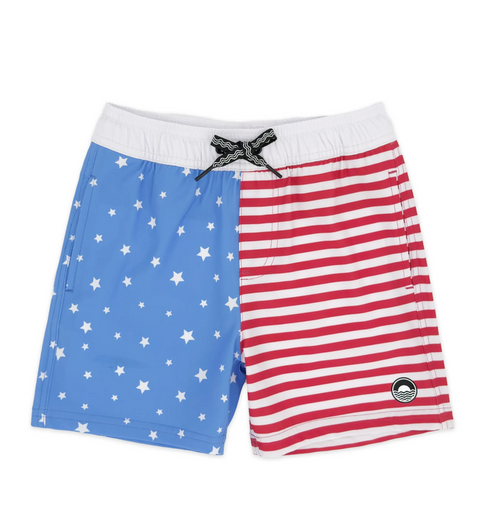 FEATHER 4 ARROW BOYS VOLLEY TRUNK - BLUE JAY (6-12)