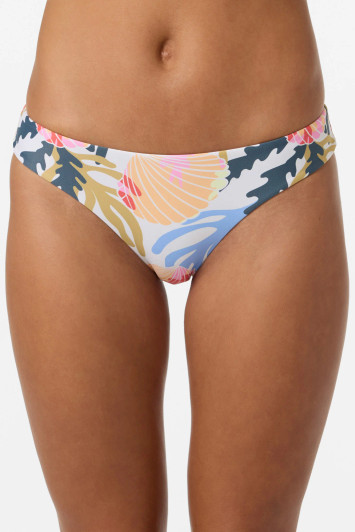 O'NEILL CORA GEO COMBER MID RISE BIKINI BOTTOM
