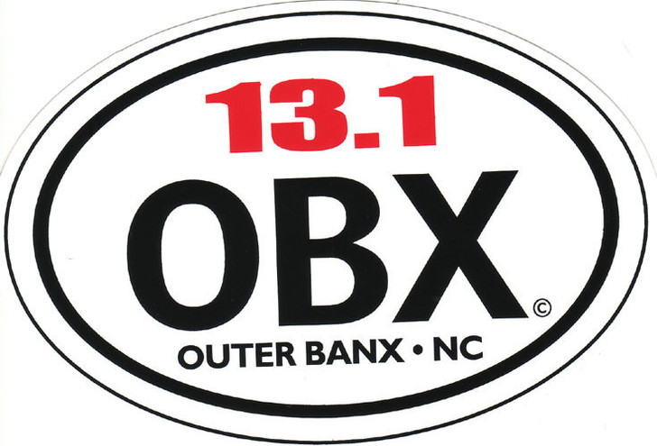 Birthday Suits OBX Half Marathon Sticker