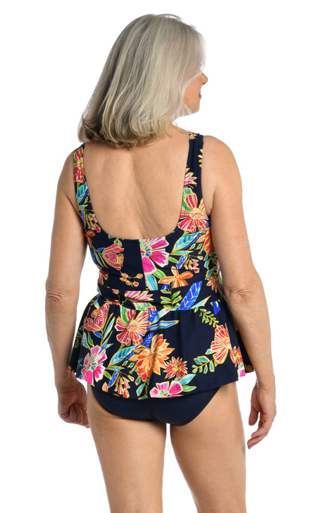 MAXINE MYSTIC GARDEN EMPIRE UNDERWIRE TANKINI TOP (8-18)