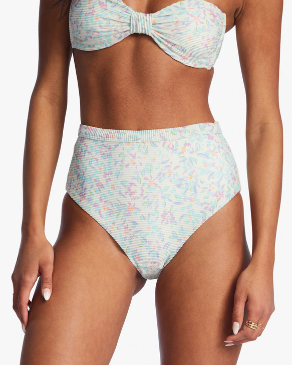 BILLABONG SWEET OASIS TANLINES HIGH RETRO BIKINI BOTTOM