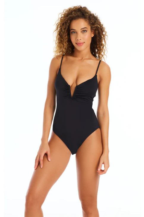 SANCTUARY SOLID V-WIRE ONE PIECE