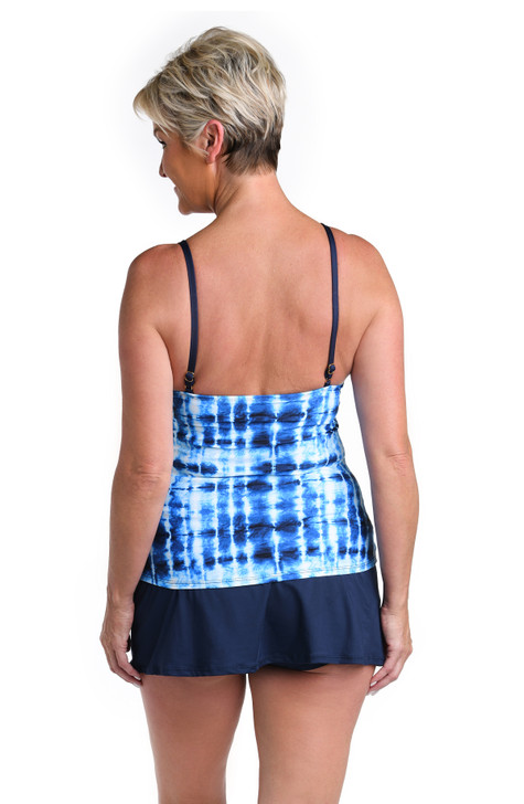 24TH & OCEAN SEA'S THE DYE UNDERWIRE CUTOUT HIGH NECK TANKINI