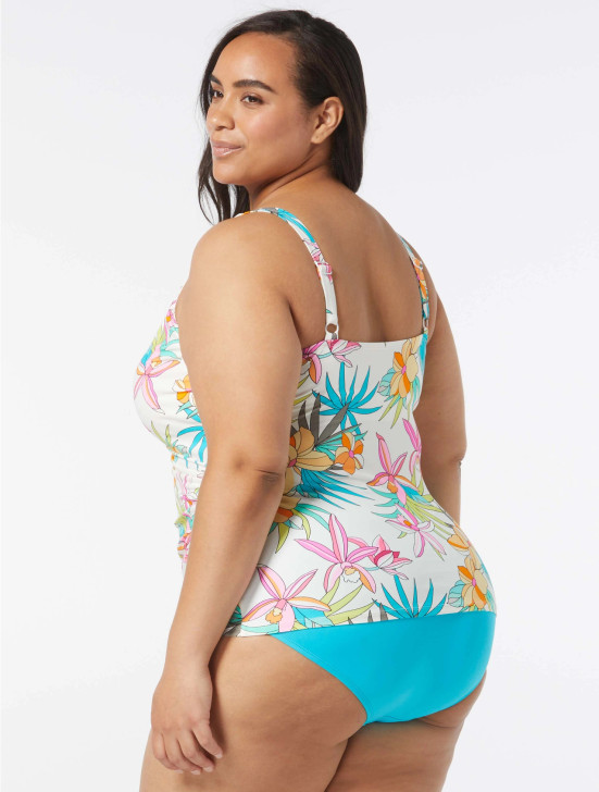 BEACH HOUSE PLUS SIZE LOLA WRAP UNDERWIRE TANKINI - TROPIC BLOOM - (16W-20W)