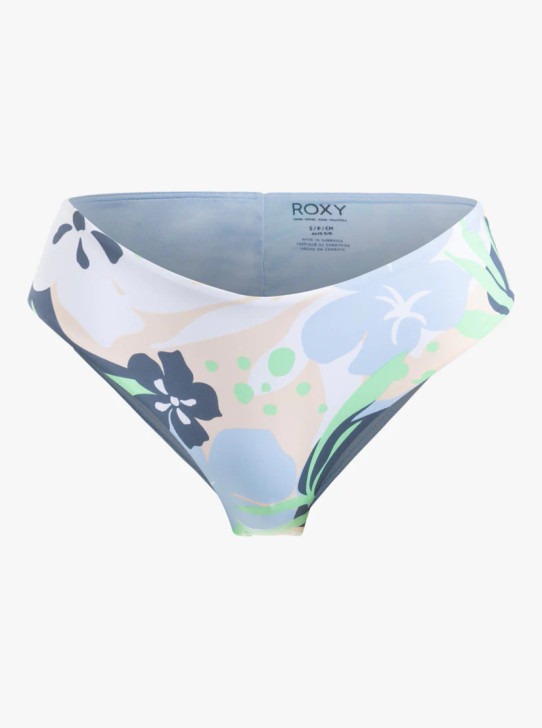 ROXY PRINTED BEACH CLASSICS V-SHAPED CHEEKY BIKINI BOTTOM