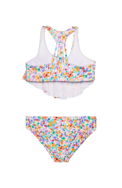 HOBIE GIRLS DITZY DITSY FLOUNCE BRA SET 7-16