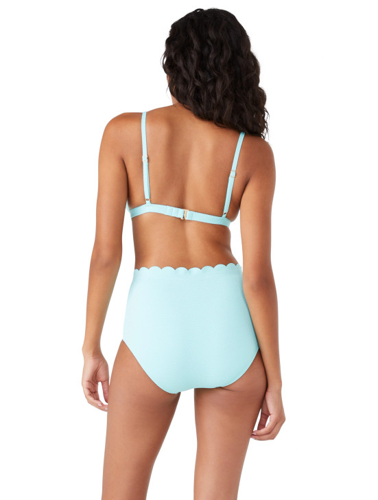 KATE SPADE PIQUE SCALLOPS BIKINI TOP