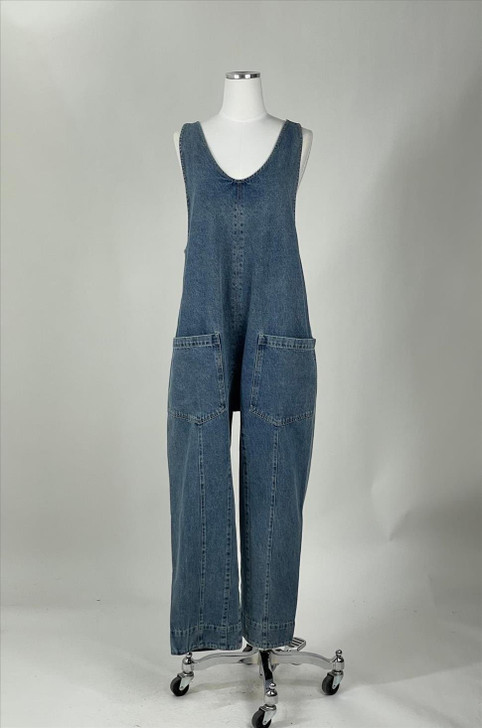 BY TOGETHER MAXWELL DENIM JUMPSUIT