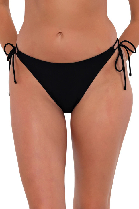SUNSETS SOLID EVERLEE TIE SIDE BOTTOM - BLACK