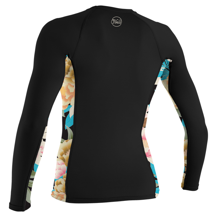 O'NEILL WOMENS SIDE PRINTED LONG SLEEVE RASHGUARD