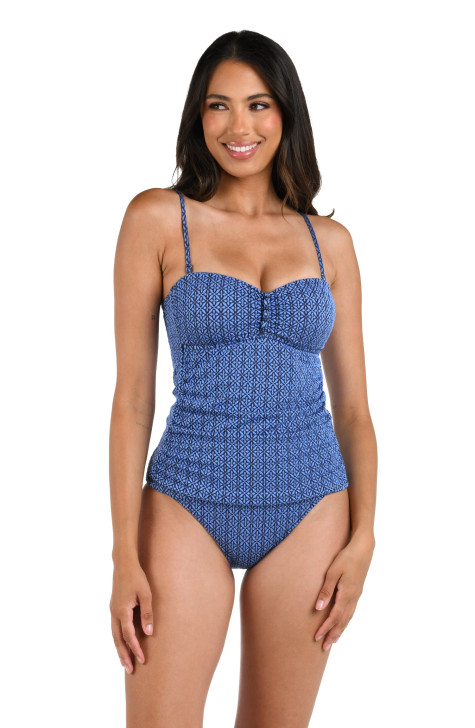 LA BLANCA CHARMED COAST BANDEAU TANKINI