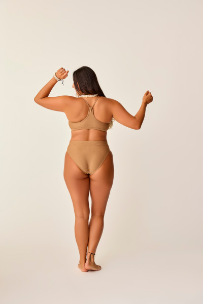 CARVE DESIGNS SOLID STINSON BOTTOM - RUM TEXTURE