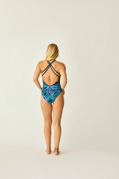 CARVE DESIGNS PRINTED BEACON ONE PIECE - BLUE OASIS