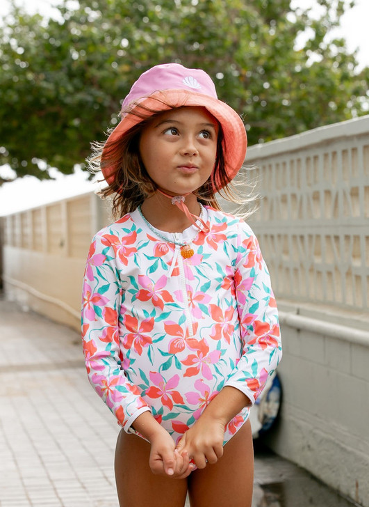 FEATHER 4 ARROW SUN SEEKER SURF SUIT - BONITA FLORAL (2T-12)