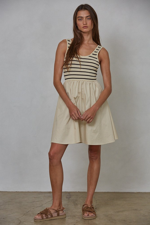 BY TOGETHER MANNING BODICE MINI DRESS