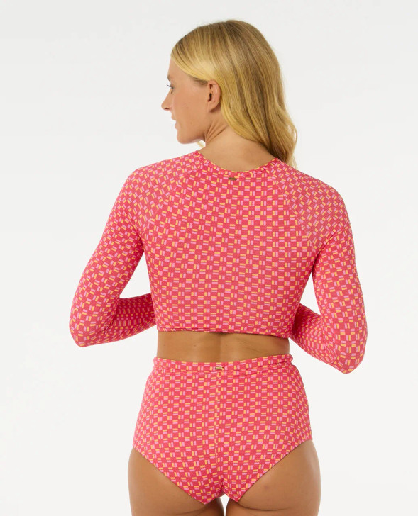 RIP CURL SHELL COVE CROP RASH GUARD