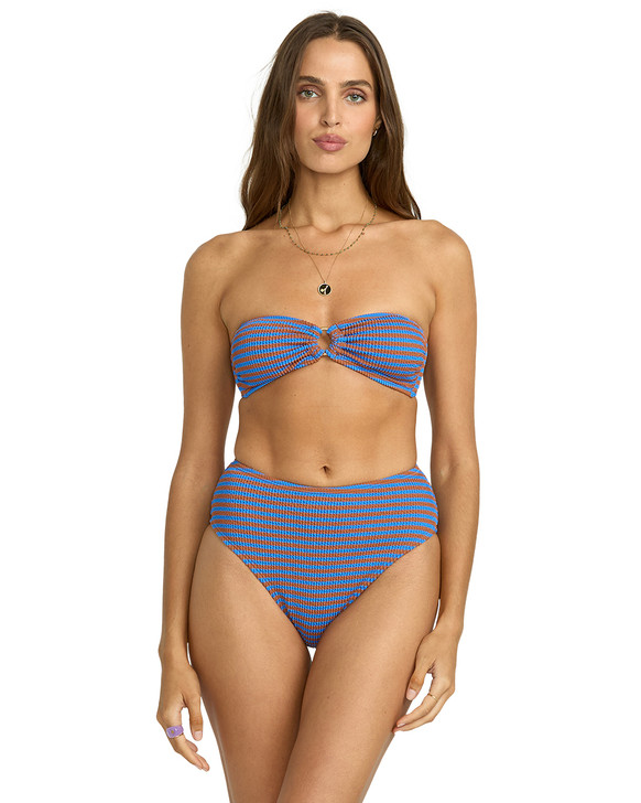 BILLABONG SUMMER HIGH STRIPE RIO BANDEAU BIKINI TOP