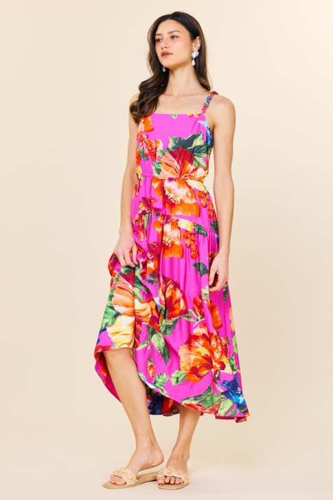 SKIES ARE BLUE FLORAL MAXI DRESS