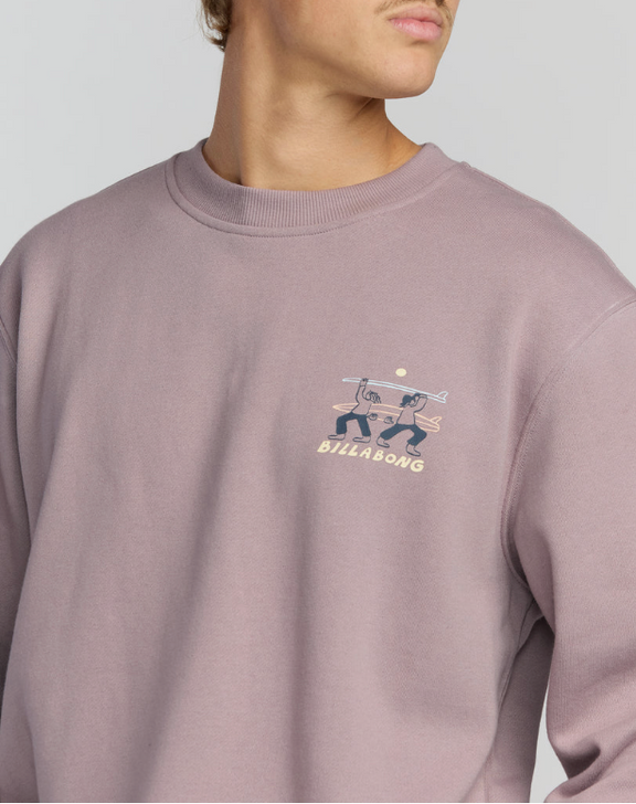 BILLABONG SPLIT THE PEAK CREWNECK SWEATSHIRT