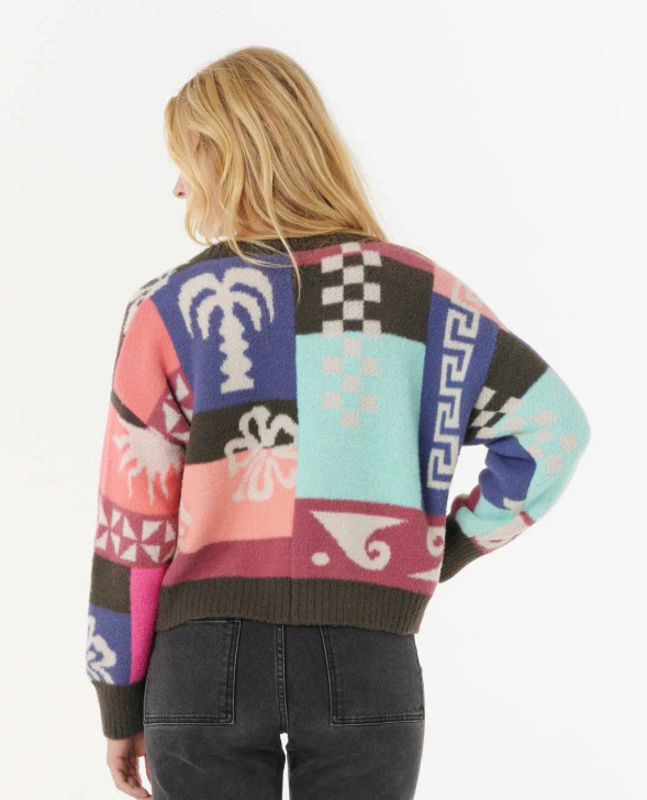 RIP CURL KEEPSAKES JACQUARD CARDIGAN