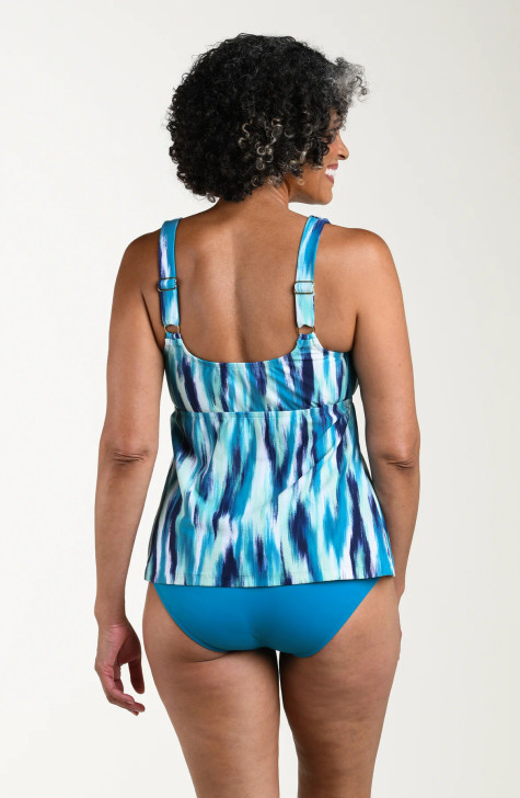 MAXINE CRYSTAL REFLECTIONS SCOOP NECK TANKINI