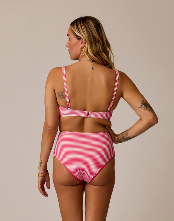 CARVE DESIGNS ERIN REVERSIBLE BOTTOM - MELON STRIPE/WATERMELON