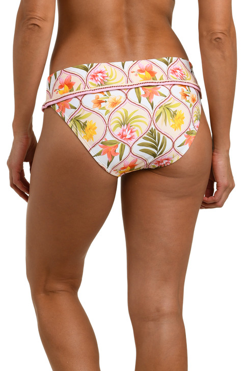 LA BLANCA PALM NOUVEAU RUCHED BAND HIPSTER BOTTOM