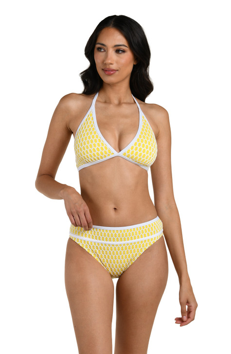 LA BLANCA PREP & PADDLE HALTER TOP