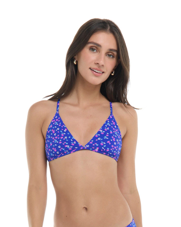 EIDON MILA FIXED TRIANGLE BIKINI TOP - LILY