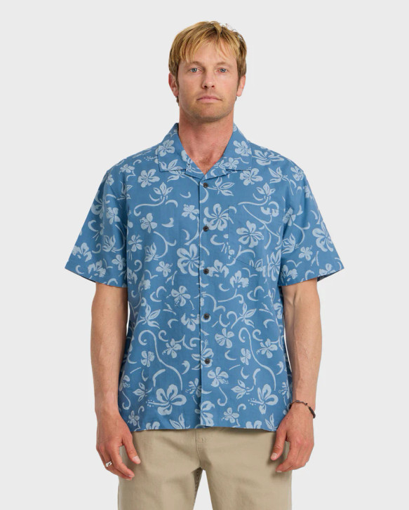 QUIKSILVER LO-BISCUS DNA SHORT SLEEVE TOP