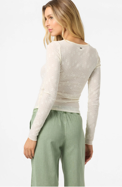O'NEILL MARLIZ LACE LONG SLEEVE TOP