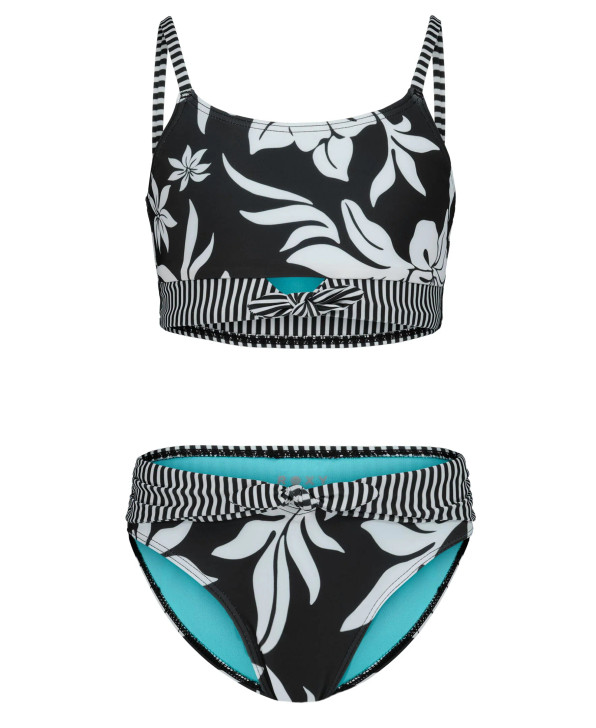 ROXY GIRL'S OVERSIZED FLORAL BIKINI SET 7-16