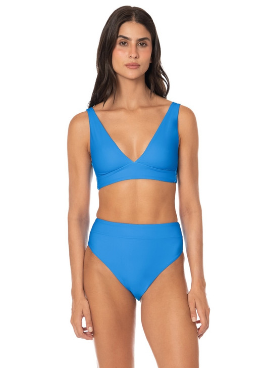 MAAJI BLUE SUZY Q HIGH WAIST BIKINI BOTTOM