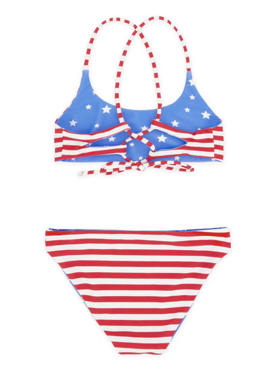 FEATHER 4 ARROW WAVERLY REVERSIBLE BIKINI - TRUE RED (6-12)