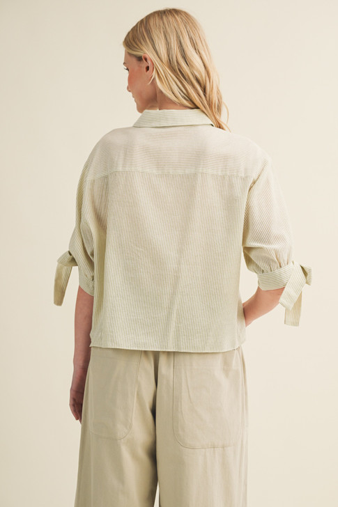 MUSTARD SEED BUTTON FRONT TOP