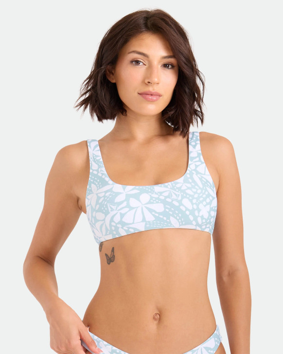 VOLCOM TRIBAL STONE SCOOP BRALETTE TOP