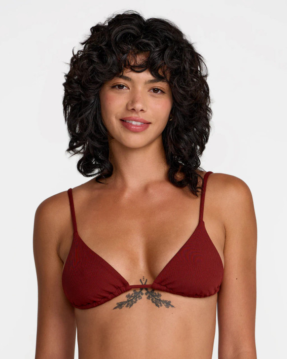 RVCA MICRO RIB TRIANGLE BIKINI TOP