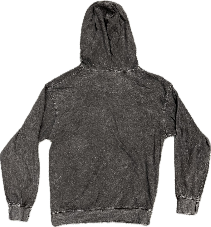 DUCK ADULT ACID WASH PULLOVER HOODIE LONG SLEEVE SHIRT